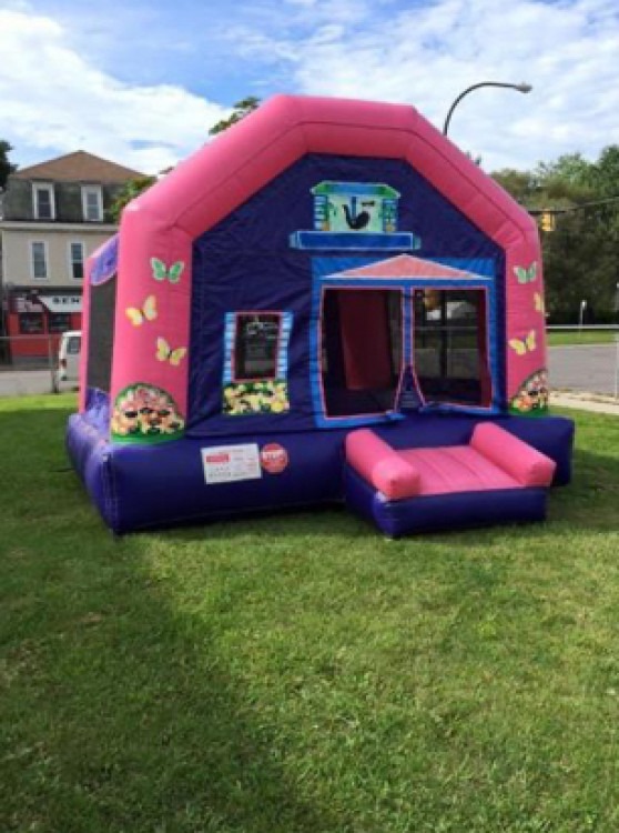 Pink Butterfly Bounce House