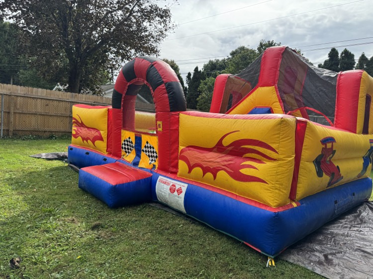 Hot Wheel Race Car Bounce House