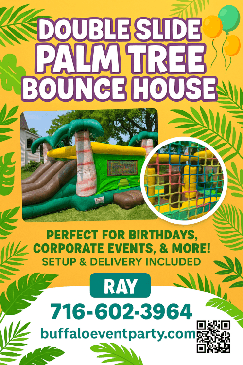 Palm Tree Bounce House W/ Slide