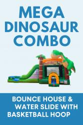 Mega Dinosaur r Slide Bounce House Combo