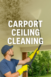 carport ceiling power washing
