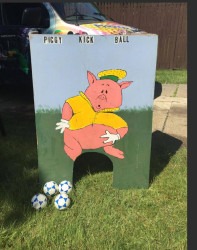piggy  kick. ball