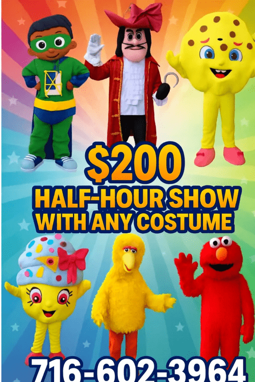 Costume Character Package 1/2 hour