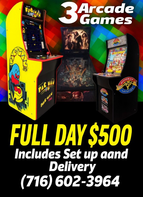 3 arcade games