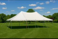 20x40 on  grass setup tent