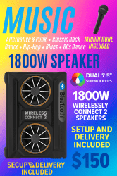 DIY PARTY SPEAKE NO DJ NEED IT RENT THE PARTY SPEAKER