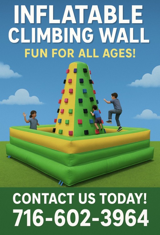 🧗‍♂️ Inflatable Rock Climbing Wall – Fun for All Ages!