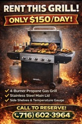 🔥 4-Burner Propane Grill Rental – $150 Per Day 🔥