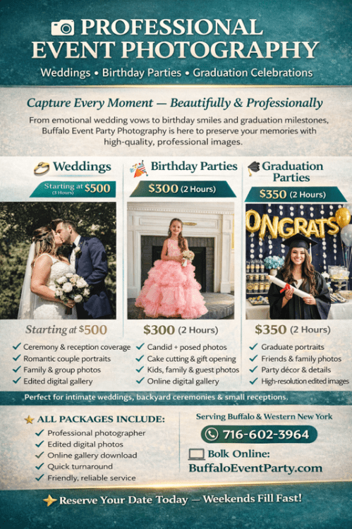 PHOTOGRAPHY SERVICES