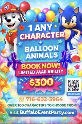 1/2 HOUR COSTUME 1 HOUR BALLOON