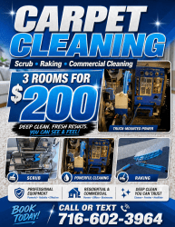3 ROOM SCRUB POWERFUL CLEANING RAKING