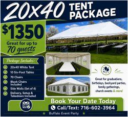 20X40 POLE TEN T WITH  SIDE  WALLS