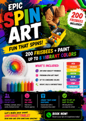 spin art   5” X 7” Cards for 200