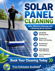 solar panels clean, clear