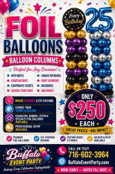 Foil Balloon Columns for Rent