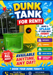 Dunk Tank Rental – Perfect for Parties, Fundraisers & Events! 💦🎯