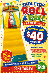 Tabletop Roll-A-Ball Game Rental