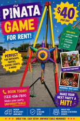 Piñata Stand Game Rental