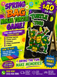 Teenage Mutant Ninja Turtles Bean Bag Toss Rental