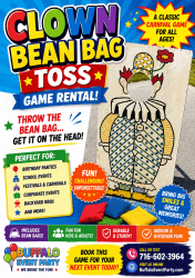 Clown Bean Bag Toss Game Rental