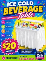 Chill Table Rental – Only $20