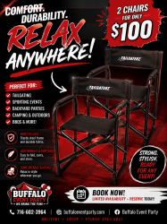 Tailgaterz Director Chairs – 2 Chairs