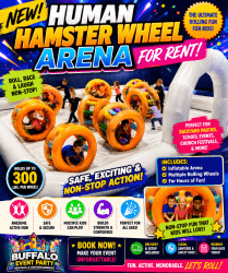human Hamster Wheel Arena Rental