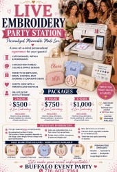 ✨🧵 NEW! LIVE EMBROIDERY PARTY STATION 🧵✨