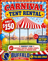 🎪 CARNIVAL TENT RENTAL – ONLY $150! 🎪