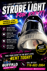 ⚡ STROBE LIGHT RENTAL – BRING THE PARTY TO LIFE! ⚡