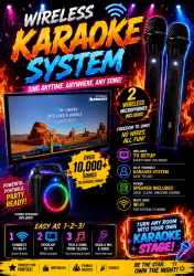 🎤 Commercial Do-It-Yourself Karaoke System Rental
