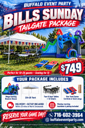 buffalo games day tailgate pacage